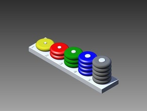 count stack game learning colors curriculum 3d print model - Mito3D