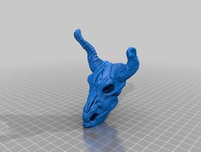 crown skull clean animals 3d print model - Mito3D