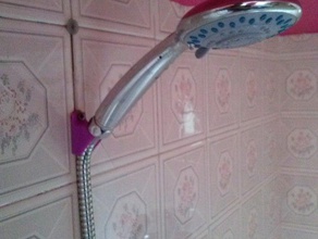 soporte fijo alcachofa ducha bathroom shower 3d print model - Mito3D
