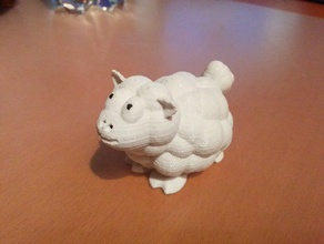 sheep salt pepper shaker kitchen & dining container cute shakers useful 3d print model - Mito3D