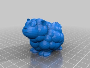 bobbly koyun hayvanlar sevimli 3d print model - Mito3D