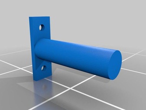simple spool holder 3d printer accessories filament printrbot 3d print model - Mito3D