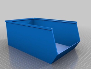150x250x100 personalizada caixa empilhável porta-ferramentas & caixas personalizado 3d print model - Mito3D