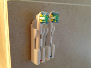 toothbrush throne bathroom electric holder oral thrown 3d print model - Mito3D