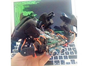 kineo quadrupède la robotique 9g servo arduino uno deutsch deutschland l'allemand allemagne i2c cinématique de programmation raspberry pi le robot 3d print model - Mito3D