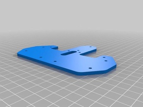 rigidbot dual extruder head plate 3d printer parts 3d print model - Mito3D