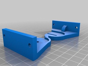 roll-down curtain brackets replacement parts 3d print model - Mito3D