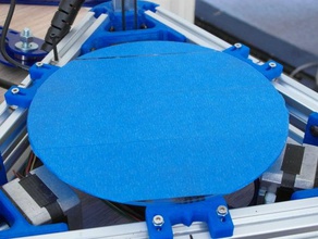 170mm diameter glass bed holder mini kossel 3d printer parts 20mm extrusion plate reprap support 3d print model - Mito3D