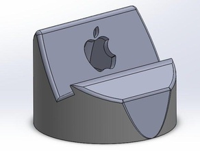 iphone 5 5s dock mobile phone stand 3d print model - Mito3D