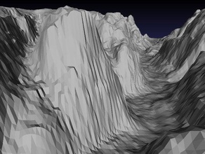 il parco nazionale di zion apprendimento geodesia la geografia montagna topografia sollevato soccorso topografico sion 3d print model - Mito3D