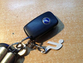 fiat grande punto logo - mr dot keychains car keychain macchina mrdot portachiavi 3d print model - Mito3D