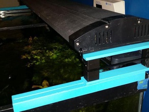 55 gallon aquarium adjustable lightstand track planted tank 3d print model - Mito3D