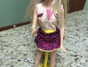 suport barbie suporte para organização disney bonecas segure titular ken crianças princesa 3d print model - Mito3D
