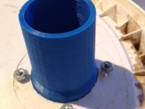 vacuum hose flange - 1-1 4 32 mm- bride tuyau d'aspirateur diy aspirateur bucket seau siphon 3d print model - Mito3D