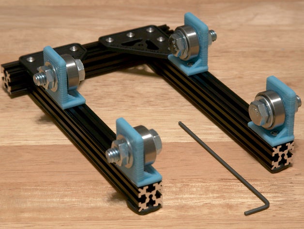 openbeam exposto flange do rolamento 3d a impressora os acessórios parafuso reprap de spool útil 3D print model - Mito3D