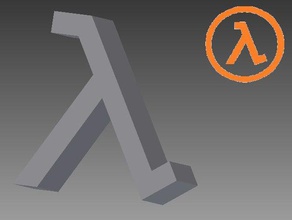 half life lambda telefono stand organizzazione titolare tablet 3d print model - Mito3D