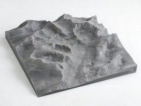 sequoia king's canyon park cartes sport et loisirs la randonnée dem kings carte terrain 3d print model - Mito3D