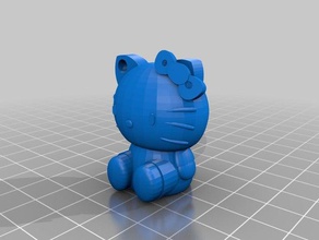 hello kitty keychains 3d print model - Mito3D