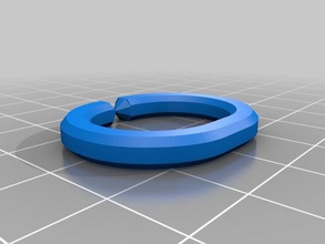 anel de chave do agregado familiar fixador chaveiro mcp rwth 3d print model - Mito3D