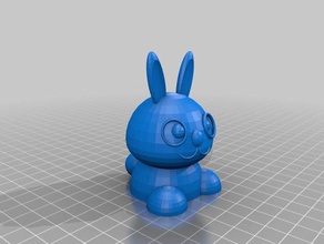 bunny test sculpture animals animal 3d print model - Mito3D