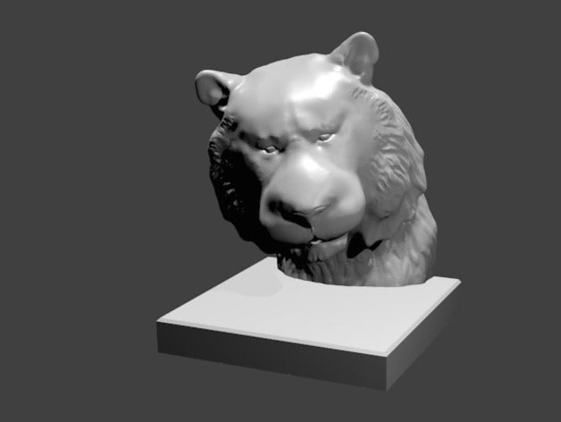 tigre busto las esculturas animal art el cat esculpir sculptris escultura tiger 3D print model - Mito3D