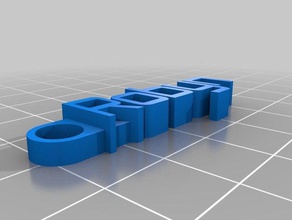 robyn messaggio personalizzato portachiavi organizzazione su misura 3d print model - Mito3D