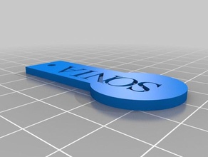 sonia de los hogares personalizado 3d print model - Mito3D