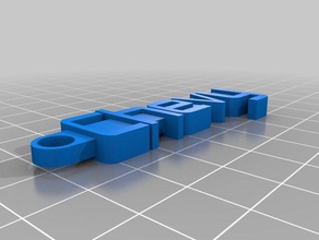 my customized message keychain - chevy organization 3d print model - Mito3D