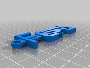 my customized message keychain - ford organization 3d print model - Mito3D