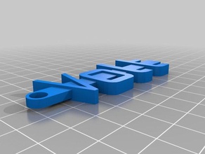 my customized message keychain - volt organization 3d print model - Mito3D