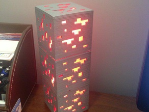 minecraft redstone ore-Lampe diy Lampe lampe 3d print model - Mito3D