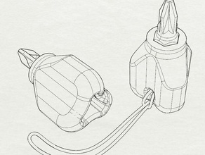 micro destornillador herramientas de mano herramienta llavero mini pequeño la 3d print model - Mito3D