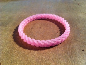 split braid bracelet bracelets wearable 3d print model - Mito3D