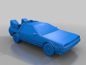 delorean vehicles back future car dmc-12 delorean, 3d print model - Mito3D