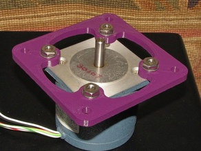 nema-34 mount nema-23 motor adapter plate machine tools megamax milwaukee makerspace nema 23 34 stepper 3d print model - Mito3D