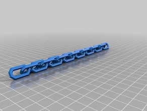 cadena recta personalizado 3d print model - Mito3D