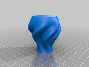 my rippled vase containers customized 3d print model - Mito3D