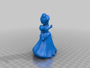 a princesa cinderela scans e réplicas disney makerbotdigitizer aurora scan bela adormecida 3d print model - Mito3D