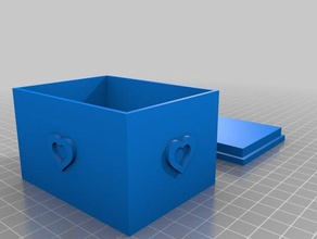 my customized valentine's day box 3d print model - Mito3D