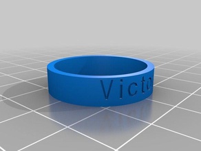 victoria los anillos personalizado 3d print model - Mito3D