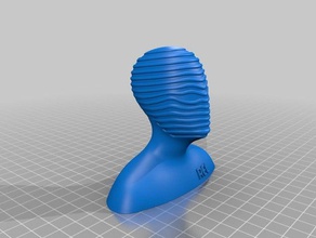 rec buste sculptures logo 3d print model - Mito3D