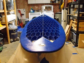 tavola da surf - elica di vetro sulle pinne sport & fitness all'aperto shortboard prua 3d print model - Mito3D