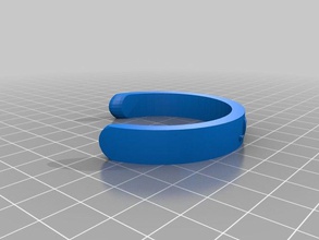 mon texte personnalisé ringbraceletcrown chose la mode 3d print model - Mito3D