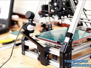 di montaggio videocamera mendelmax 3d la stampante accessori ao-100 ao-101 lifecam cinema monte lulzbot makersworkbench webcam 3d print model - Mito3D