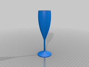 champagne glass kitchen dining 3d print model - Mito3D