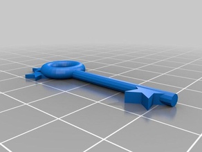 spikey iskelet anahtar 3d baskı 3d print model - Mito3D