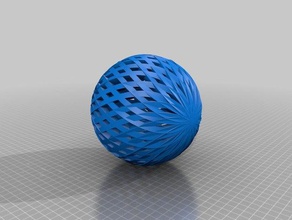 geometrik küre matematik sanatı top bol Noel dekorasyon makerbotornaments model modelleri süs spiral 3d print model - Mito3D