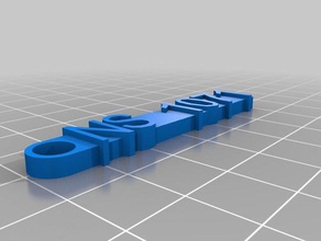 ns cnj keychain organization customized 3d print model - Mito3D