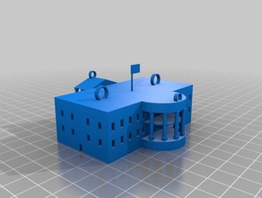 Beyaz Saray süsü 3d baskı ev ınstructables beyaz 3d print model - Mito3D