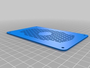 grelha de haut-parleur verticale A impressão 3d 3d print model - Mito3D